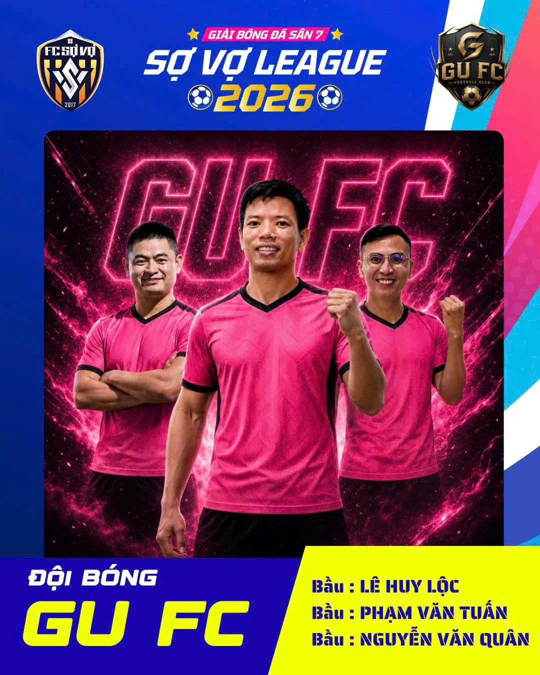 Giao diện các ông bầu GU FC